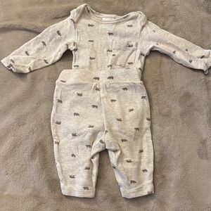 Nordstrom Baby Bear Long Sleeve pants set